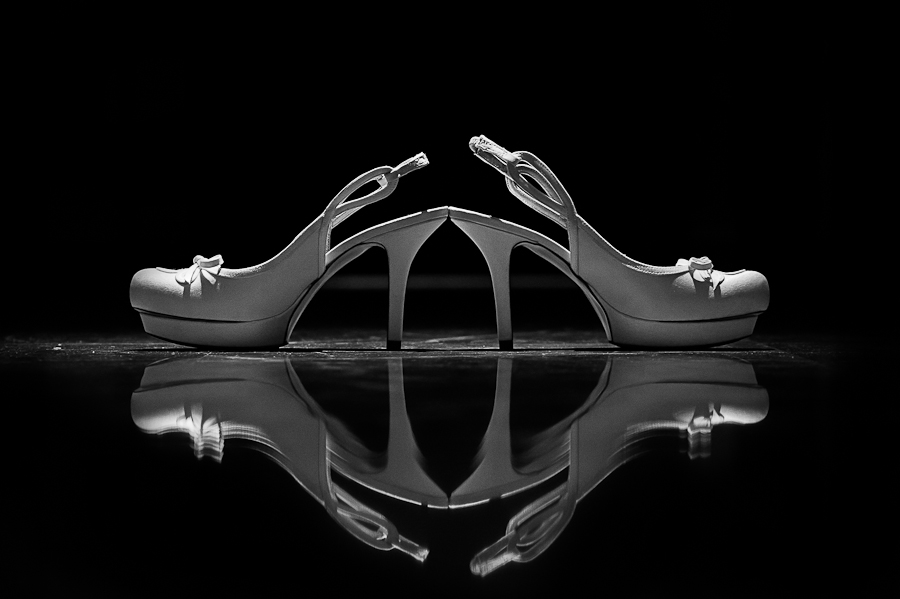 zapatos novia negro reflejo artistico Artycam fotografía León